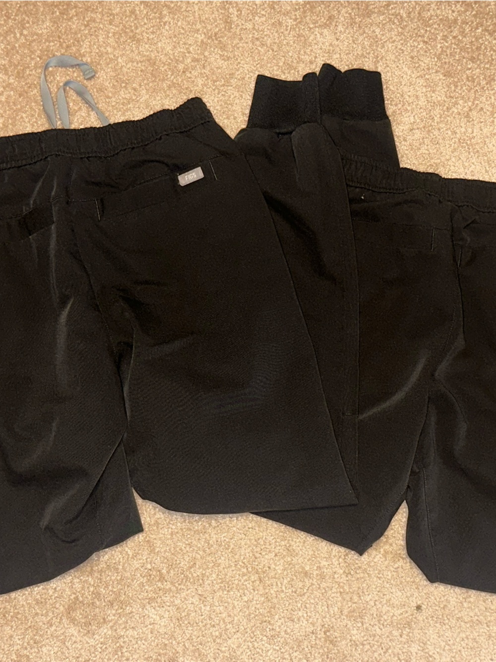 Figs Black Elastic-Waist Jogger Pants - Picture 2 of 3